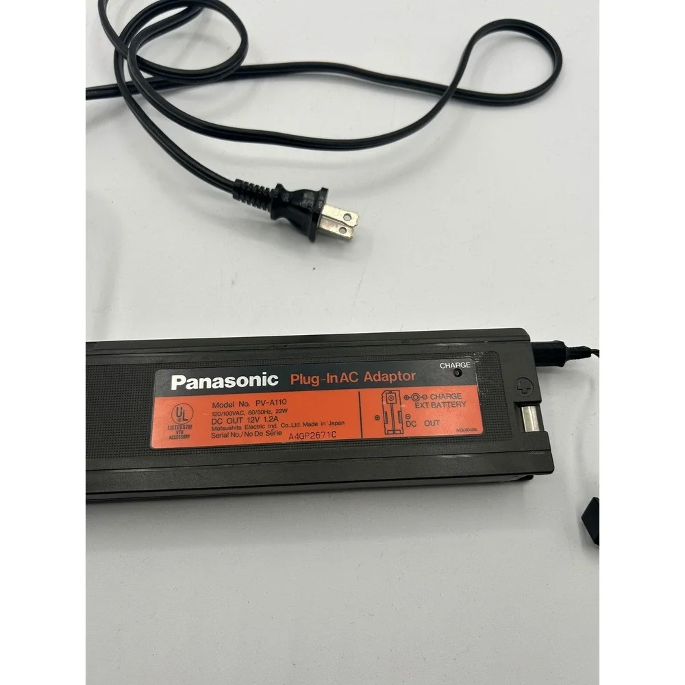 Panasonic Plug-In AC Adaptor PV-A110 Camcorder Power Supply Black